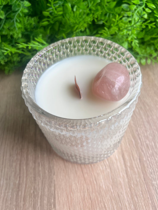 Rose Quartz candle Ylang Ylang