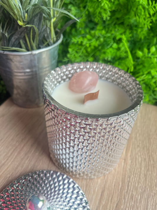 Rose Quartz candle ylang Ylang