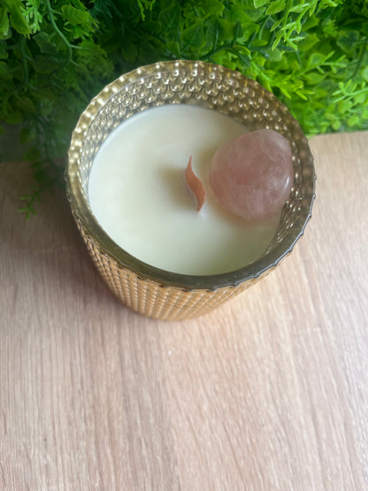 Rose Quartz candle Ylang Ylang