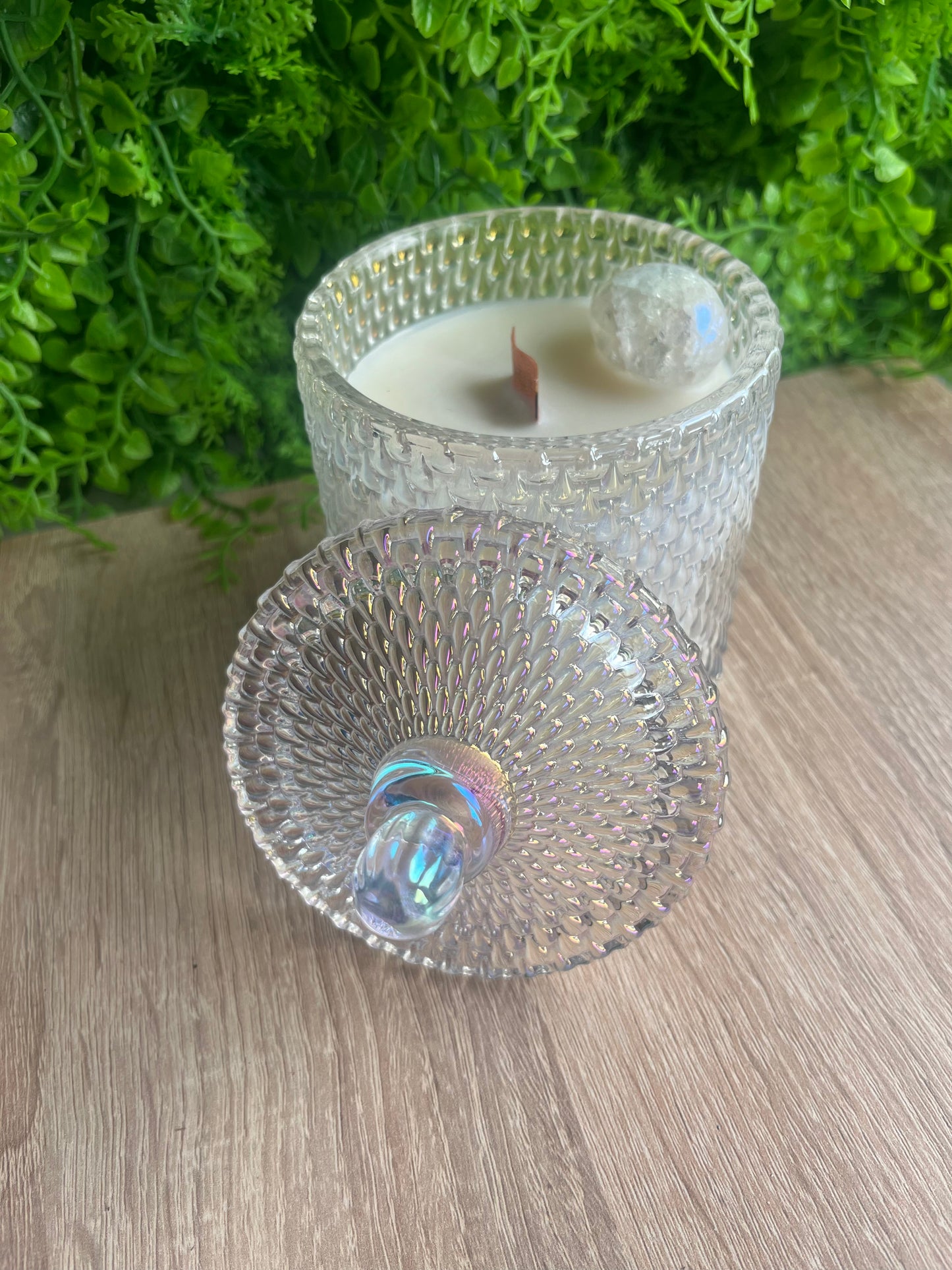 Cracked Quartz candle orange warm ginger