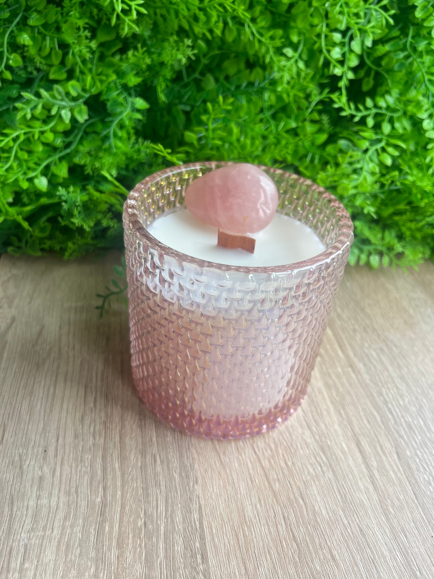 Rose Quartz candle Rose geranium