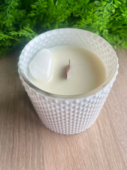 Snow Quartz candle Orange & Warm Ginger