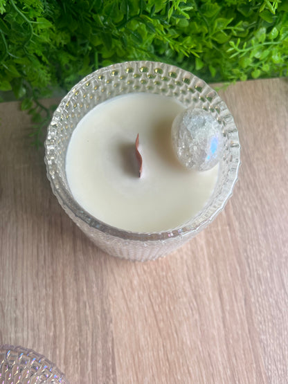 Cracked Quartz candle orange warm ginger