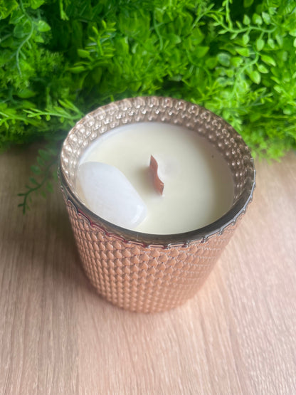 Snow Quartz candle Orange & Warm ginger