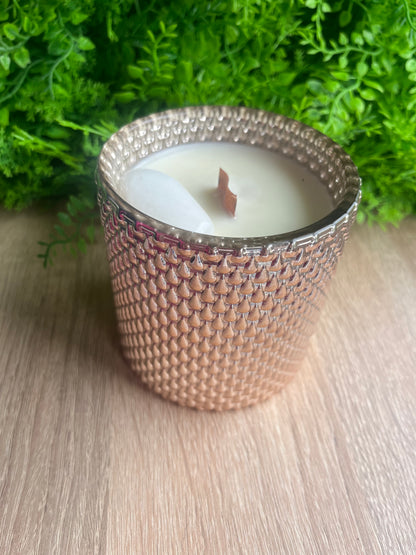 Snow Quartz candle Orange & Warm ginger