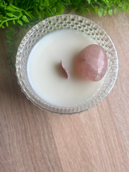 Rose Quartz candle Ylang Ylang