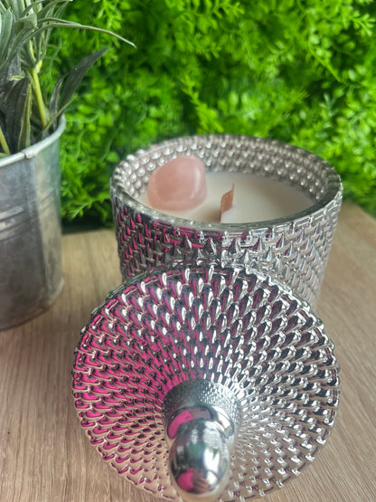 Rose Quartz candle ylang Ylang