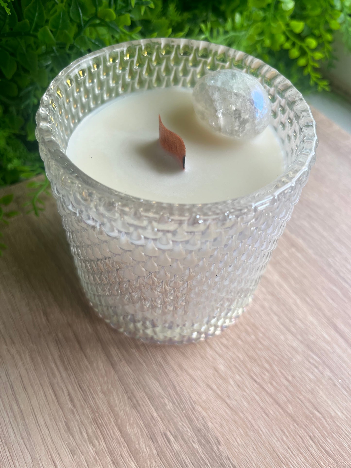 Cracked Quartz candle orange warm ginger