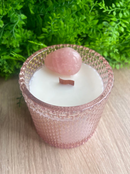 Rose Quartz candle Ylang Ylang