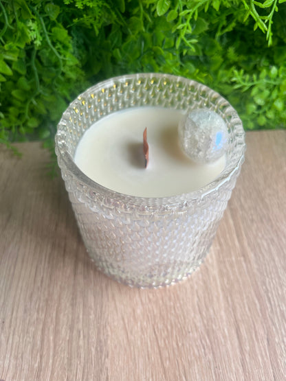 Cracked Quartz candle orange warm ginger