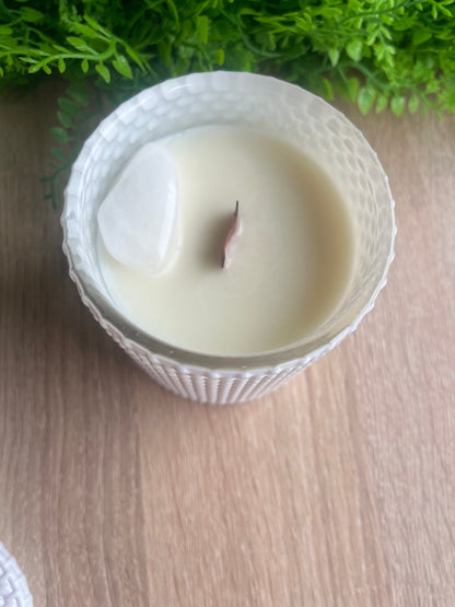 Snow Quartz candle Orange & Warm Ginger