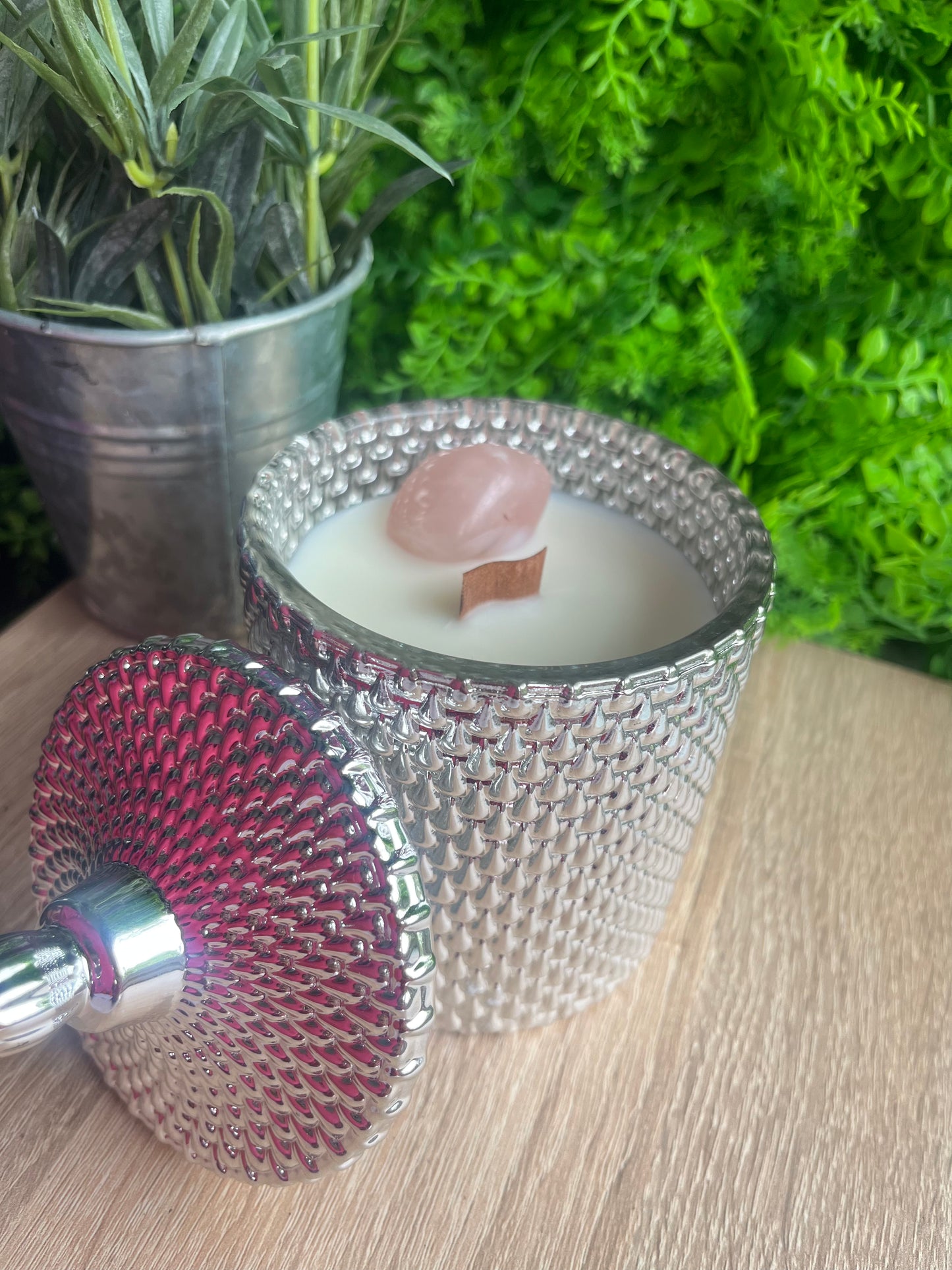 Rose Quartz candle ylang Ylang