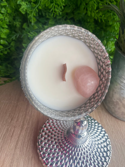 Rose Quartz candle ylang Ylang