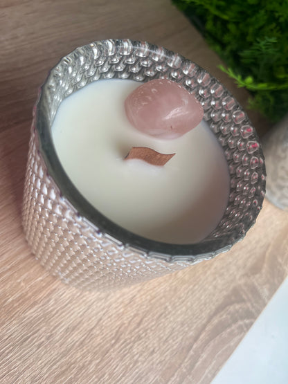 Rose Quartz candle ylang Ylang